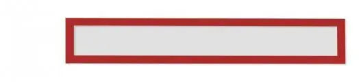 MAGNETOPLAN Magnetrahmen magnetofix 1131706 rot, Topsign 232x52mm 5 Stk.