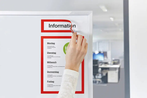 MAGNETOPLAN Magnetrahmen magnetofix 1131706 rot, Topsign 232x52mm 5 Stk.