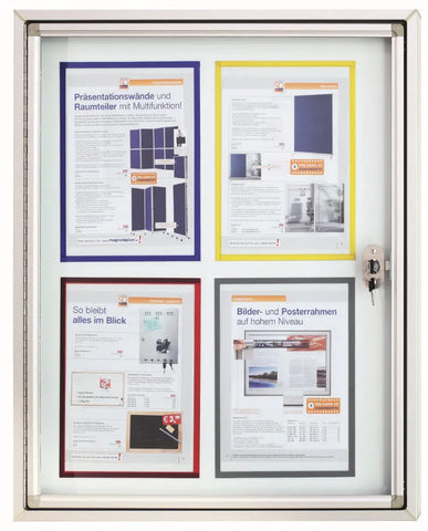 MAGNETOPLAN Schaukasten CC 900x1125x65mm 1214200 Outdoor, magnetisch 9x A4