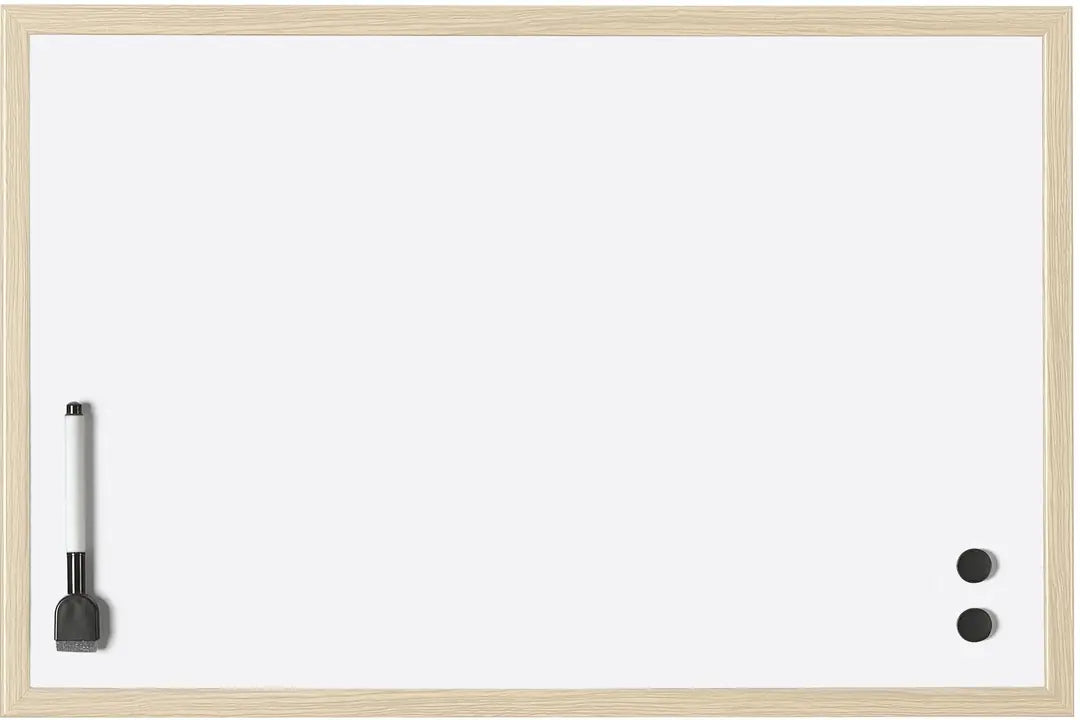 MAGNETOPLAN Whiteboard mit Holzrahmen 121925 Stahl 400x300mm
