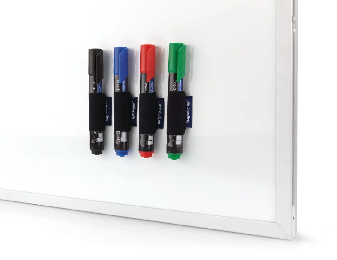 MAGNETOPLAN Stiftehalter magnetoSleeve 12284 blau, magnetisch 4 Stück
