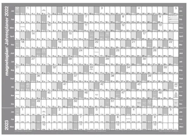 MAGNETOPLAN Datumslot 600mm 1246060 Acryl, für Planer