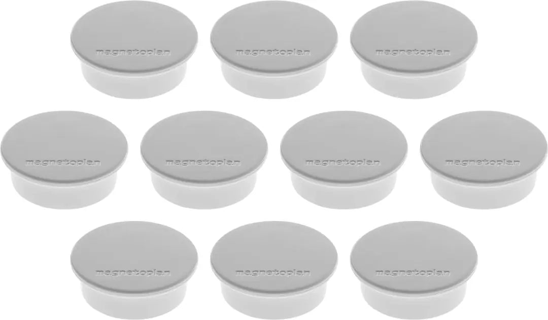 MAGNETOPLAN Magnet Discofix Color 40mm 1662001 grau, ca. 2.2 kg 10 Stk.