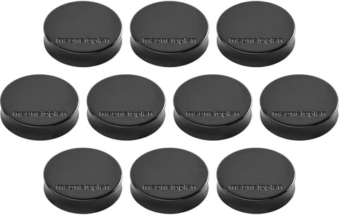 MAGNETOPLAN Magnet Ergo Medium 10 Stk. 1664012 schwarz 30mm