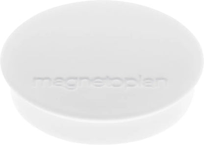 MAGNETOPLAN Magnet Discofix Standard 30mm 1664200 weiss, ca. 0.7 kg 10 Stk.