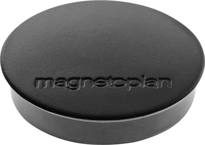 MAGNETOPLAN Magnet Discofix Standard 30mm 1664212 schwarz, ca. 0.7 kg 10 Stk.