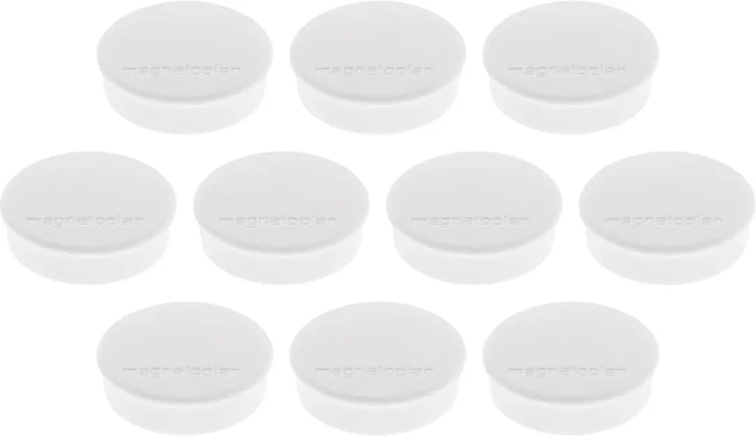 MAGNETOPLAN Magnet Discofix Hobby 24mm 1664500 weiss, ca. 0.3 kg 10 Stk.