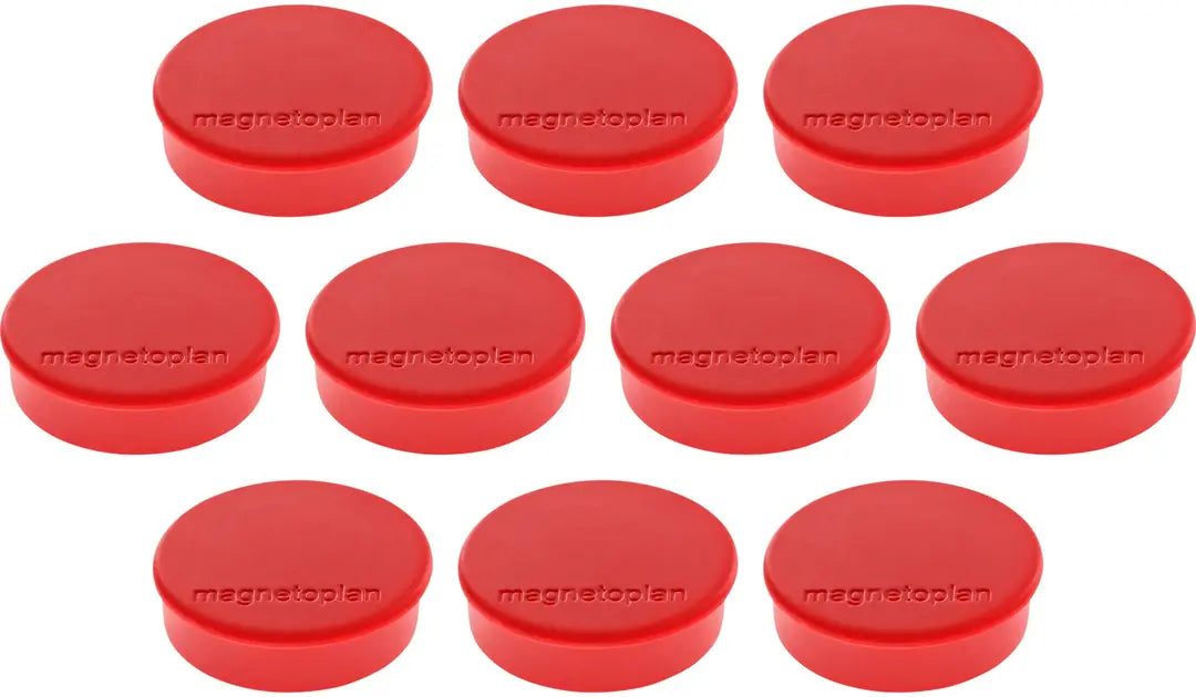 MAGNETOPLAN Magnet Discofix Hobby 24mm 1664506 rot, ca. 0.3 kg 10 Stk.