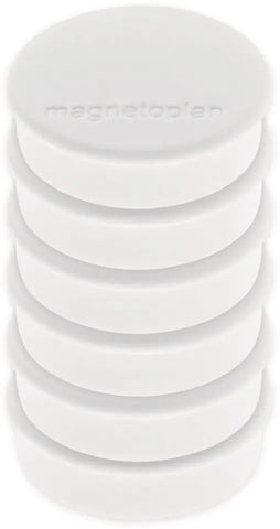MAGNETOPLAN Haltemagnete Hobby 16645600 weiss, Blister 6 Stk.