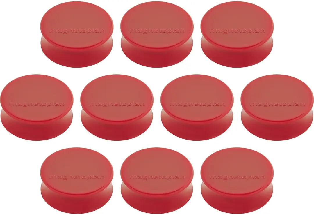 MAGNETOPLAN Magnet Ergo Large 10 Stk. 1665006 rot 34mm