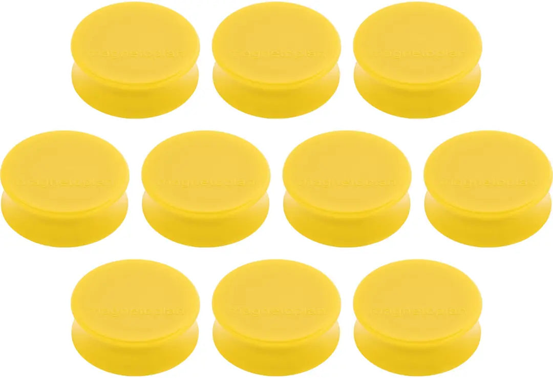 MAGNETOPLAN Magnet Ergo Large 10Stk. 16650102 goldgelb 34x17.5mm