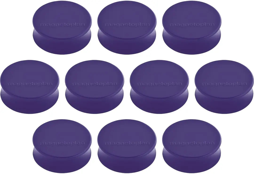 MAGNETOPLAN Magnet Ergo Large 10Stk. 1665011 violett 34x17.5mm