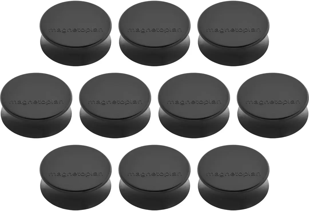 MAGNETOPLAN Magnet Ergo Large 10 Stk. 1665012 schwarz 34mm