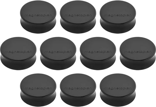MAGNETOPLAN Magnet Ergo Large 10 Stk. 1665012 schwarz 34mm