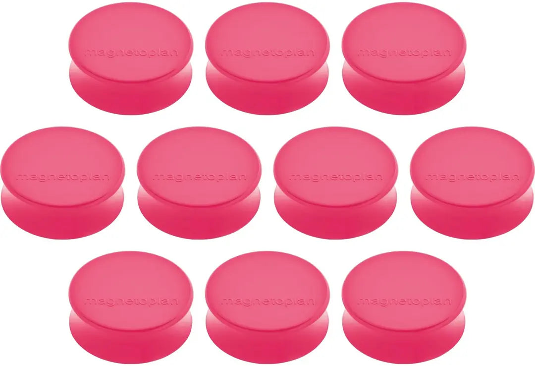 MAGNETOPLAN Magnet Ergo Large 10Stk. 1665018 pink 34x17.5mm