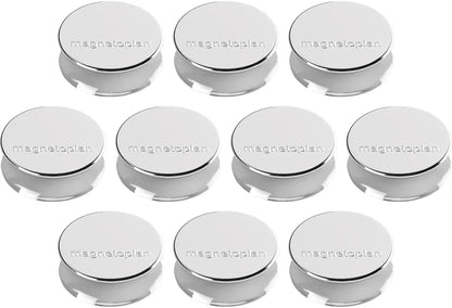 MAGNETOPLAN Magnet Ergo Large 10Stk. 1665032 silber 34x17.5mm