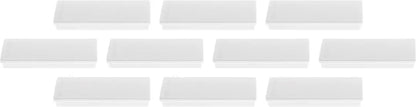 MAGNETOPLAN Rechteck-Magnethalter 1665100 weiss 10 Stk.