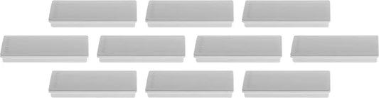 MAGNETOPLAN Rechteck-Magnethalter 1665101 grau 10 Stk.