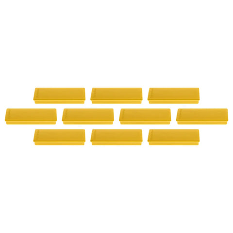 MAGNETOPLAN Rechteck-Magnethalter 1665102 gelb 10 Stk.