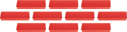 MAGNETOPLAN Rechteck-Magnethalter 1665106 rot 10 Stk.