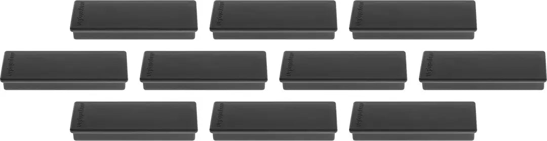MAGNETOPLAN Rechteck-Magnethalter 1665112 schwarz 10 Stk.