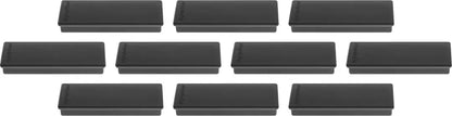 MAGNETOPLAN Rechteck-Magnethalter 1665112 schwarz 10 Stk.