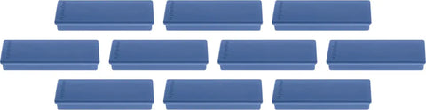 MAGNETOPLAN Rechteck-Magnethalter 1665114 dunkelblau 10 Stk.