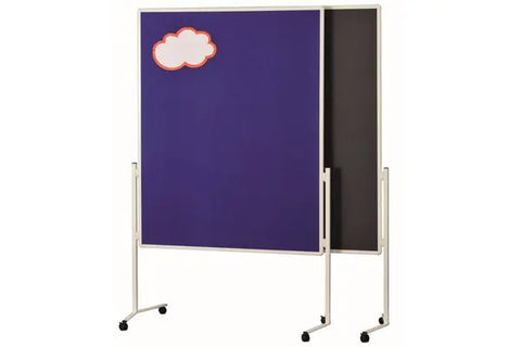 MAGNETOPLAN Moderatorentafel Filz blau 2111103 starr 1200x1500mm