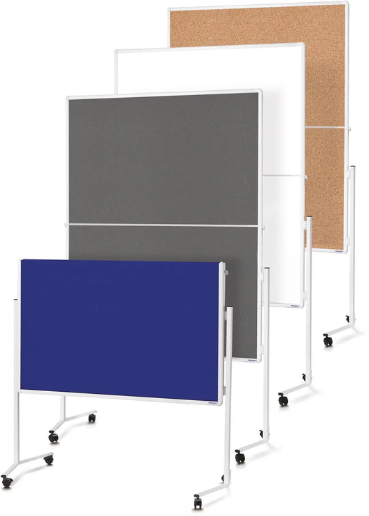 MAGNETOPLAN Moderatorentafel Filz grau 2111301 klappbar 1200x1500mm