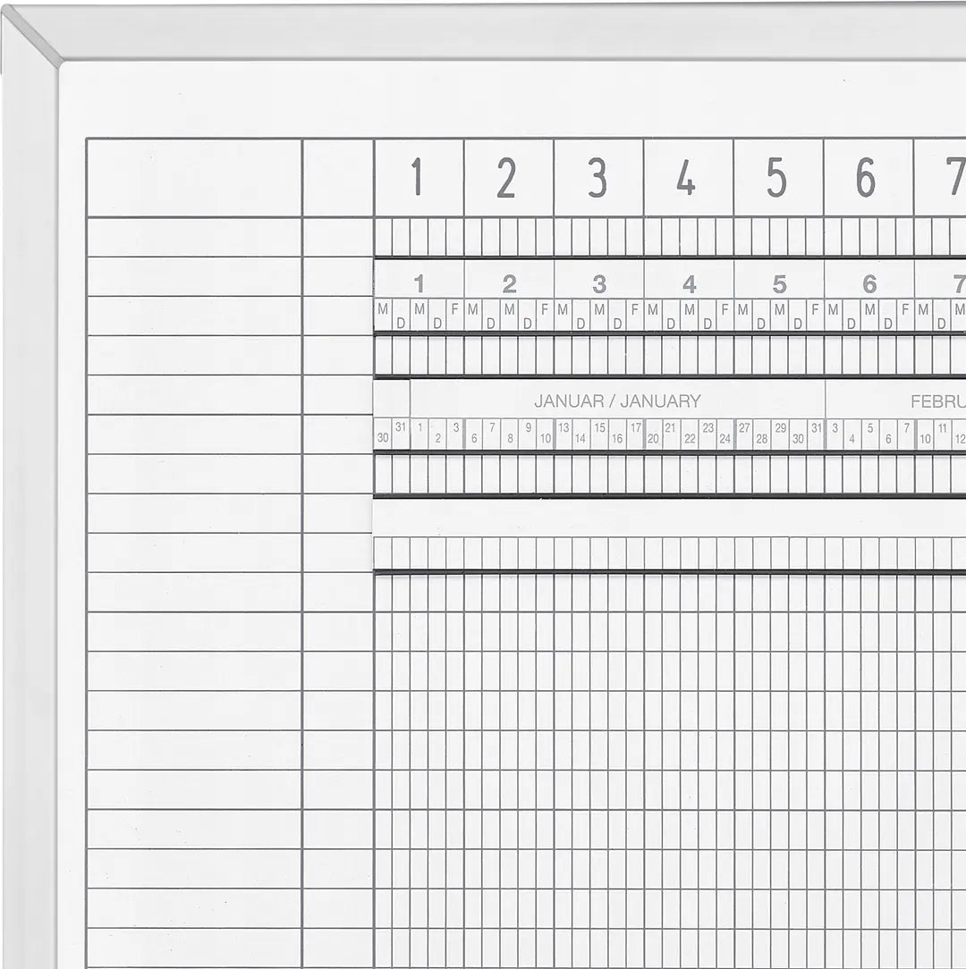 MAGNETOPLAN Urlaubs/Aktivitätenplaner 3703055 5 Tage, 80 MA 1500x1000mm