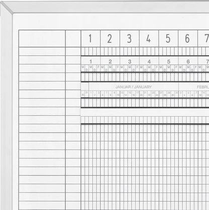 MAGNETOPLAN Urlaubs/Aktivitätenplaner 3703055 5 Tage, 80 MA 1500x1000mm