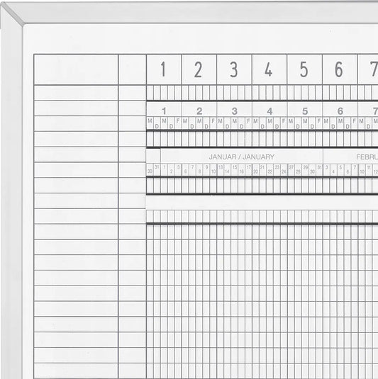 MAGNETOPLAN Urlaubs/Aktivitätenplaner 3703055 5 Tage, 80 MA 1500x1000mm