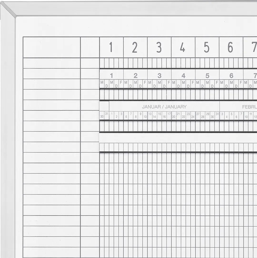 MAGNETOPLAN Urlaubs/Aktivitätenplaner 3703455 5 Tage, 45 MA, 1500x600mm