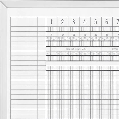 MAGNETOPLAN Urlaubs/Aktivitätenplaner 3703455 5 Tage, 45 MA, 1500x600mm