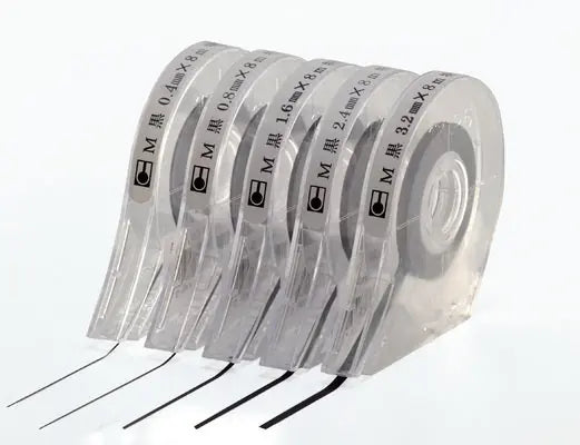 MAGNETOPLAN Zeichenband 1,6mm 40102 schwarz, selbstkl.