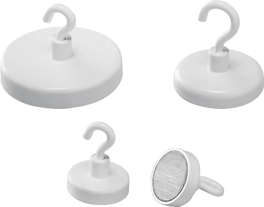 MAGNETOPLAN Hakenmagnet 25mm 52625 weiss 4kg