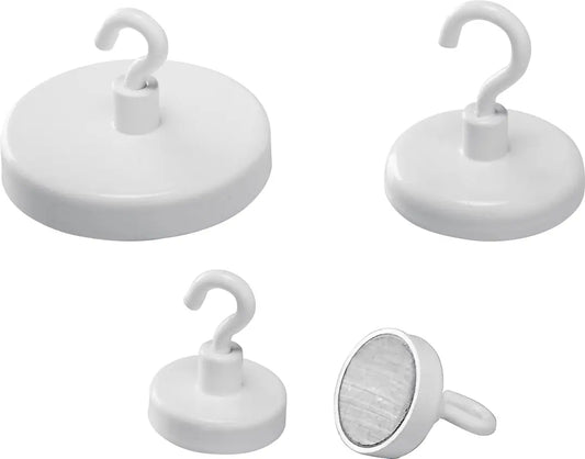 MAGNETOPLAN Hakenmagnet 25mm 52625 weiss 4kg