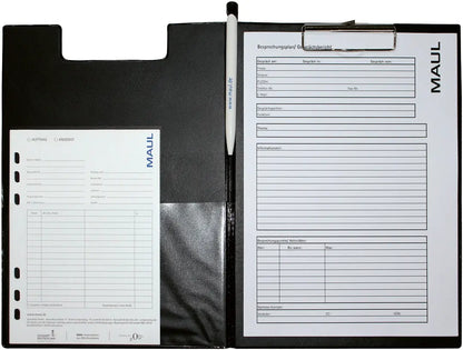 MAUL Klemmmappe A4 2339290 schwarz Folienüberzug hoch
