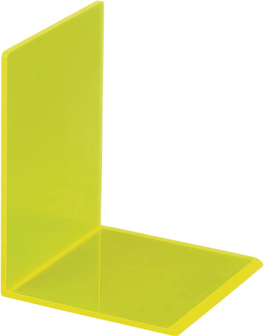 MAUL Buchstütze 10x10x13cm 3.11 transparent gelb 2 Stück