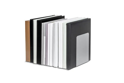 MAUL Buchstütze magnethaftend 3506595 14x12x14cm silber 2 Stk.