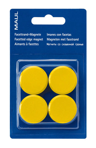 MAUL Magnete 30mm 6177213 gelb 4 Stück