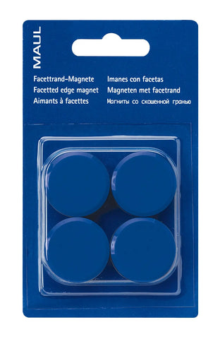MAUL Magnete 30mm 6177235 blau 4 Stück