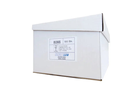 METTLER Couvert ohne Fenster C5 8066 100g,ultraweiss,Kleber 500 St.