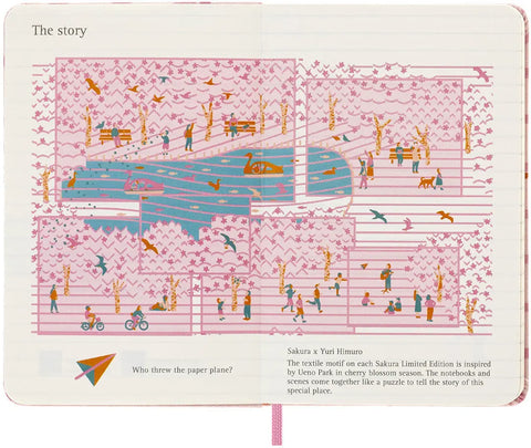 MOLESKINE Notizbuch SAKURA 9x14cm 56598851458 rosa, liniert, 192 Blatt, HC