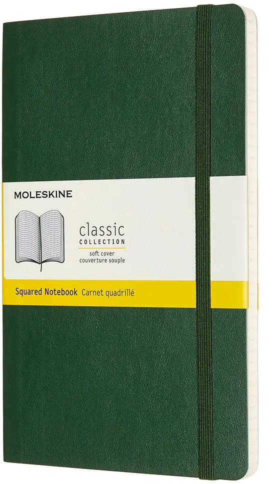 MOLESKINE Notizbuch SC L/A5 600035 kariert, myrtengrün, 240 S.