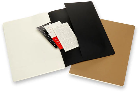 MOLESKINE Notizheft Karton A4 602534 liniert,BK/braun,160S. 2 Stk.