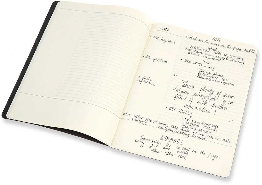 MOLESKINE Notizheft Studien XLarge 620282 liniert,schwarz,160B. 2 Stk.