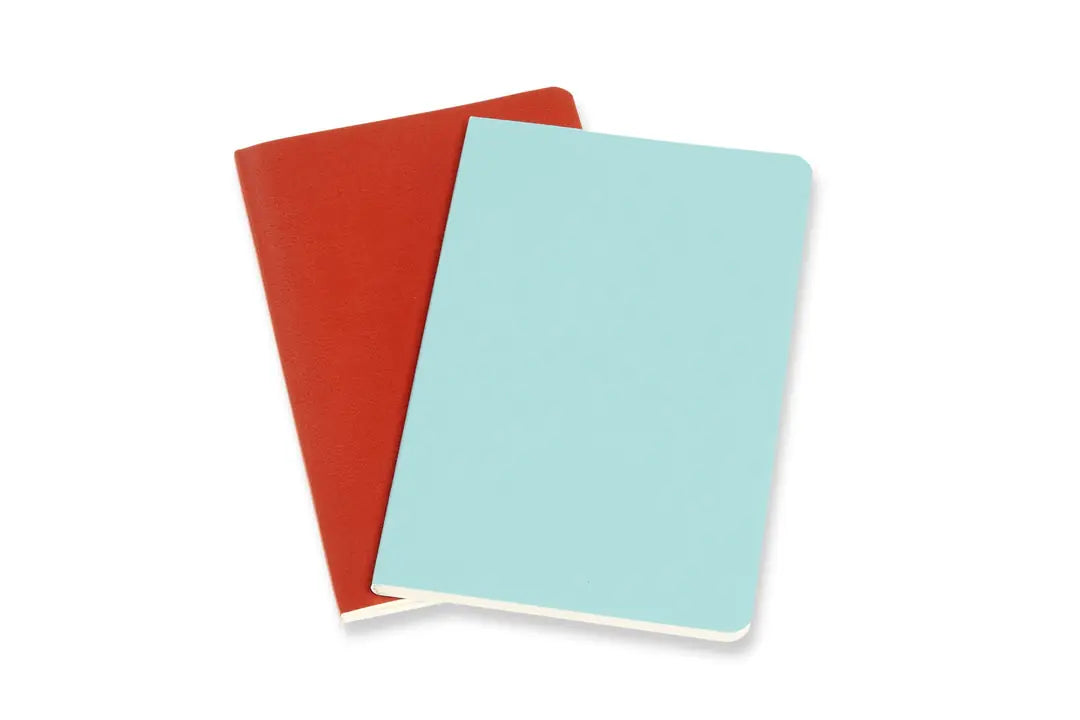 MOLESKINE Notizheft 2x 14x1.1x9cm 620503 liniert, korall/marine, 80 S.