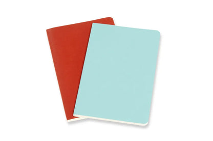 MOLESKINE Notizheft 2x 14x1.1x9cm 620503 liniert, korall/marine, 80 S.
