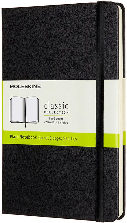 MOLESKINE Notizbuch Medium 18,2x11,8cm 626604 blanko, schwarz, 208 Seiten